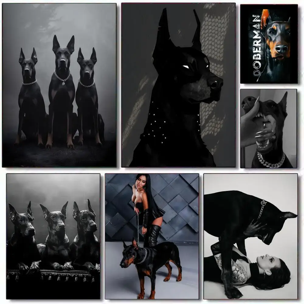 Black Doberman Dog Poster Home Living Bed Room Bar Hallway Sticky Wall Art Printing Waterproof Aesthetic Decor
Black Doberman Dog Poster Home Living Bed Room Bar Hallway Sticky Wall Art Printing Waterproof Aesthetic Decor