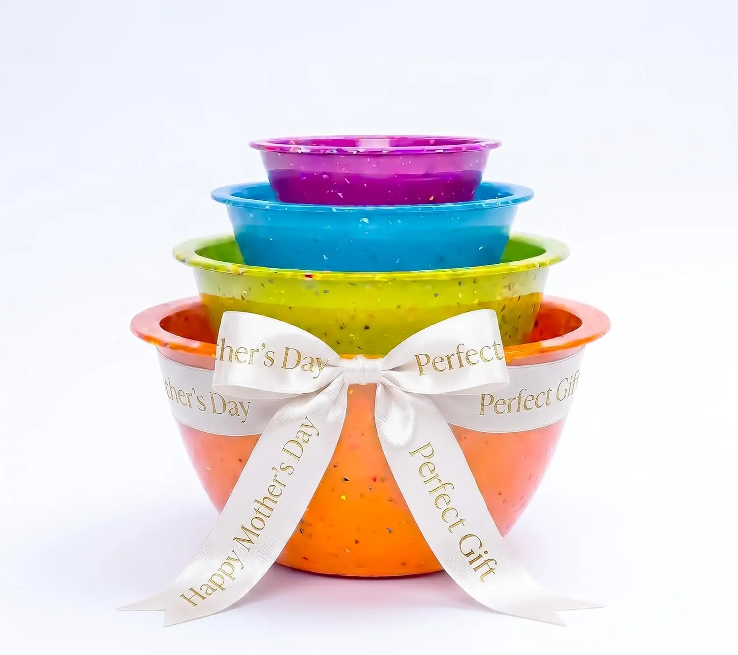 Confetti Nesting Mixing Bowls Set - 4-Piece Colorful Kitchen Bowls, Space-Saving Design, Dishwasher Safe
Confetti Nesting Mixing Bowls Set - 4-Piece Colorful Kitchen Bowls, Space-Saving Design, Dishwasher Safe