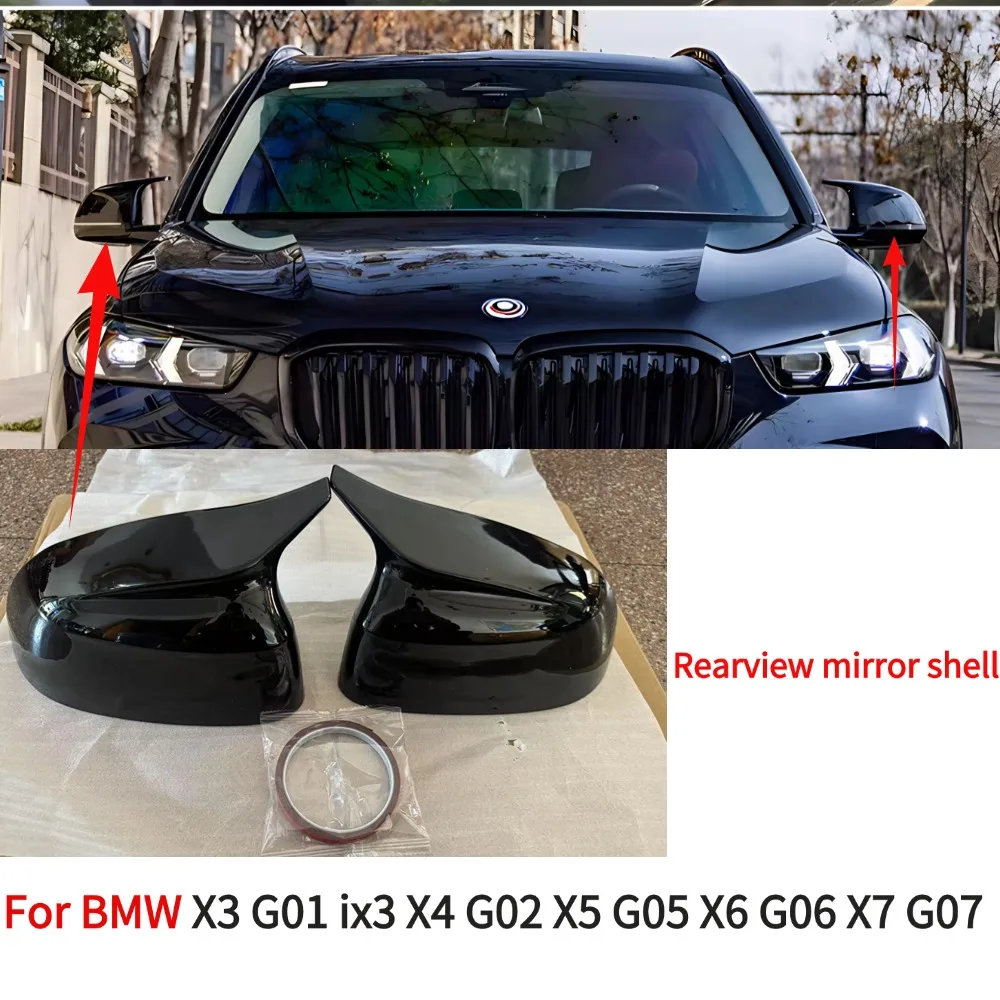 Для BMW X3 G01 ix3 X4 G02 X5 G05 X6 G06 X7 G07 2018-2023 Клейкая установка Крышка зеркала заднего вида Замена корпуса ac 
Для BMW X3 G01 ix3 X4 G02 X5 G05 X6 G06 X7 G07 2018-2023 Клейкая установка Крышка зеркала заднего вида Замена корпуса ac
