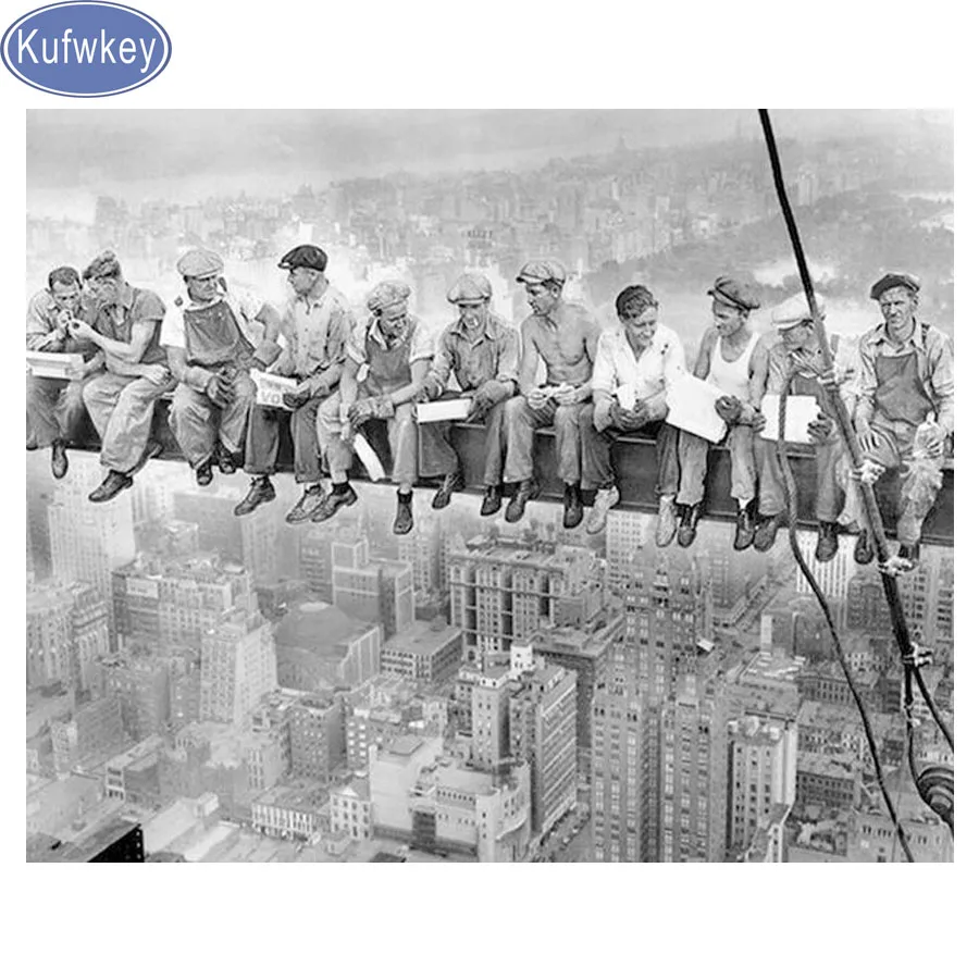 Набор для алмазной мозаики Kufwkey, рисование черно-белыми стразами в стиле New york, полная выкладка квадратных/круглых страз
Набор для алмазной мозаики Kufwkey, рисование черно-белыми стразами в стиле New york, полная выкладка квадратных/круглых страз