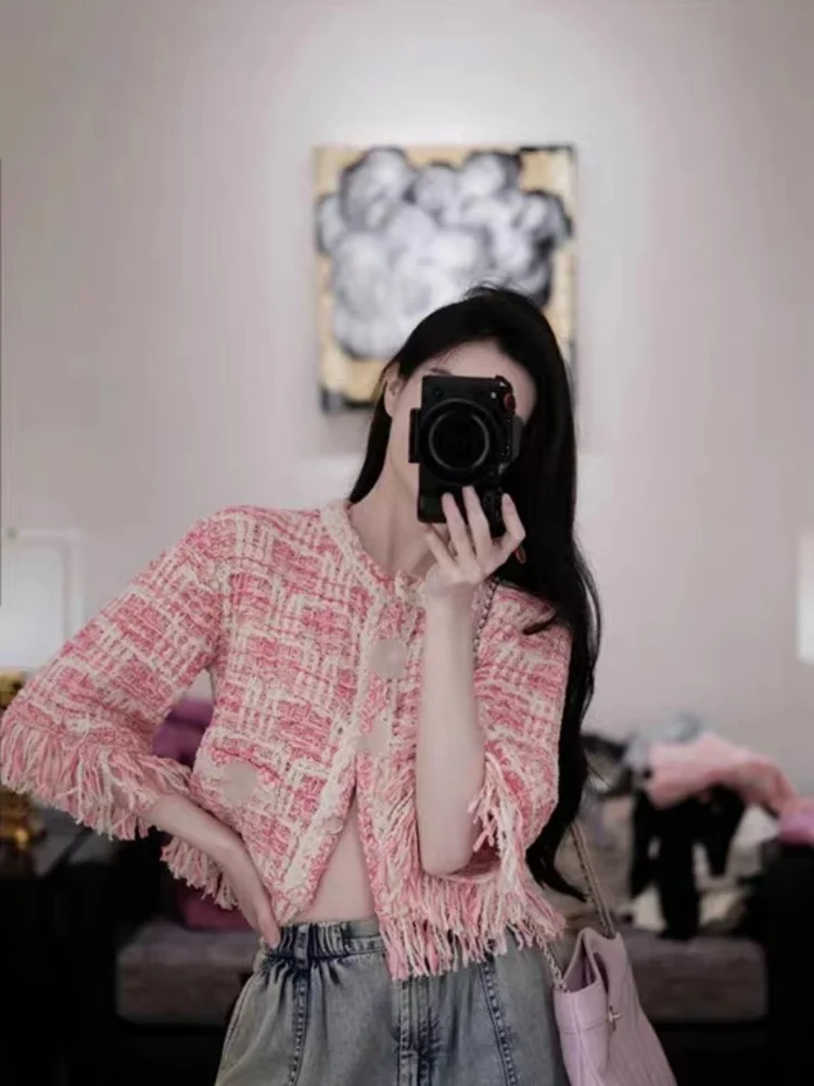 Розовый открытый кардиган с кисточками Bouclé ort, комплект Princ Sle, деловая юбка с высокой талией, женская модная весна 2024, китайское происхождение
Розовый открытый кардиган с кисточками Bouclé ort, комплект Princ Sle, деловая юбка с высокой талией, женская модная весна 2024, китайское происхождение