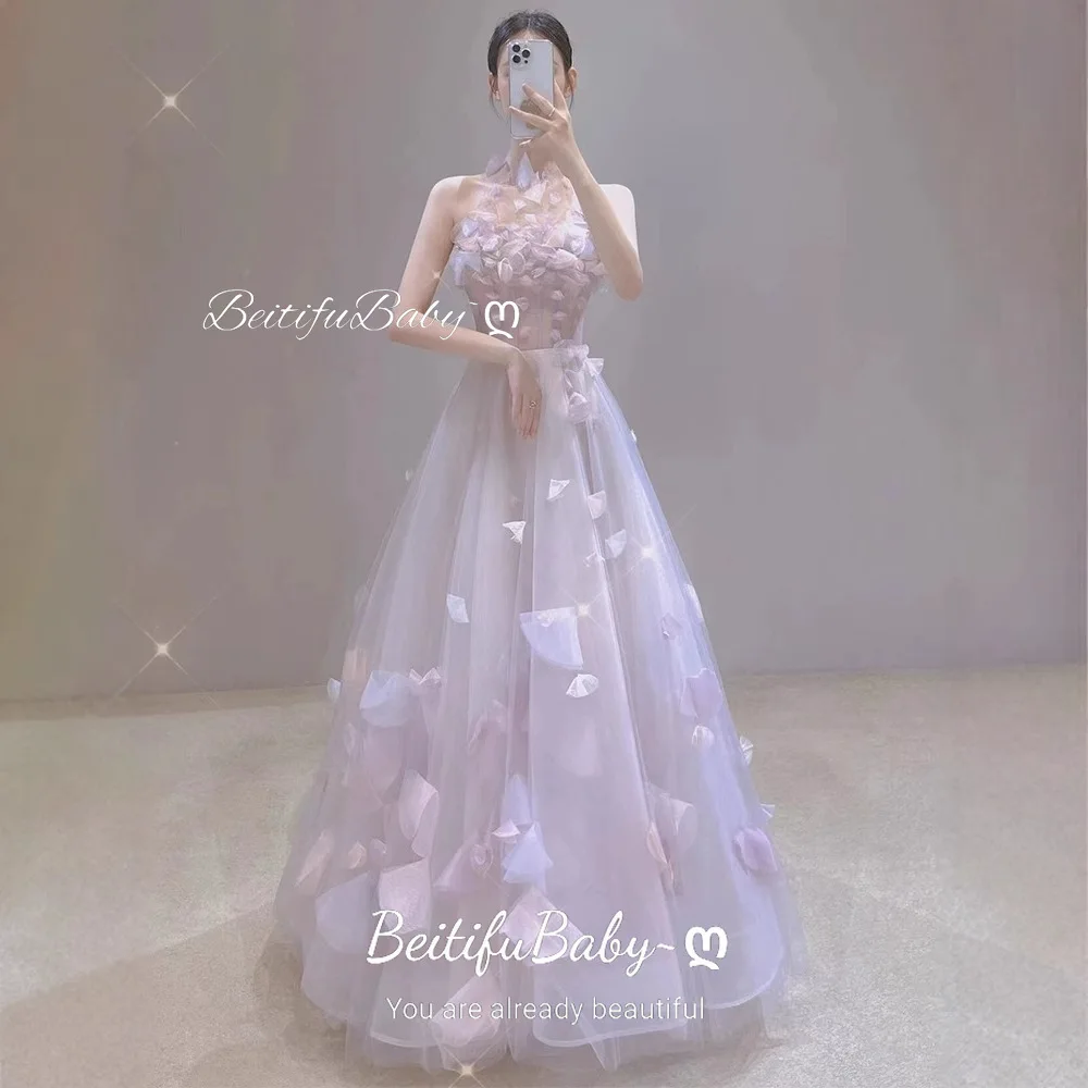 BeitifuBaby Women's Evening Dresses Princess Style Halter Lace-up Sleeveless Appliques A-line Skirt Banquet Gown Party Dress
BeitifuBaby Women's Evening Dresses Princess Style Halter Lace-up Sleeveless Appliques A-line Skirt Banquet Gown Party Dress