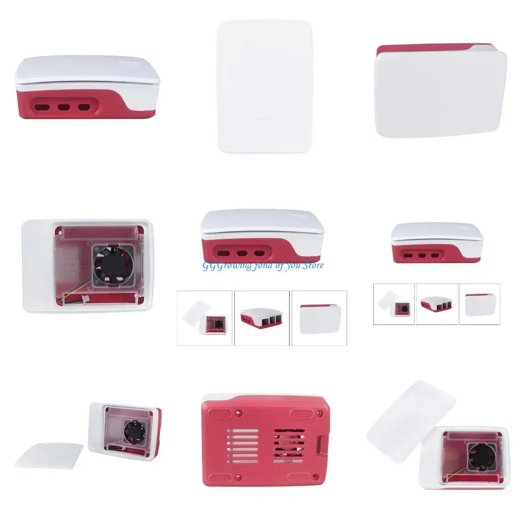 H9EB Redness/White Case with Temperature Controlled Fan Case Shell Protective Box Plastic Case for RPi 5B Development Board
H9EB Redness/White Case with Temperature Controlled Fan Case Shell Protective Box Plastic Case for RPi 5B Development Board