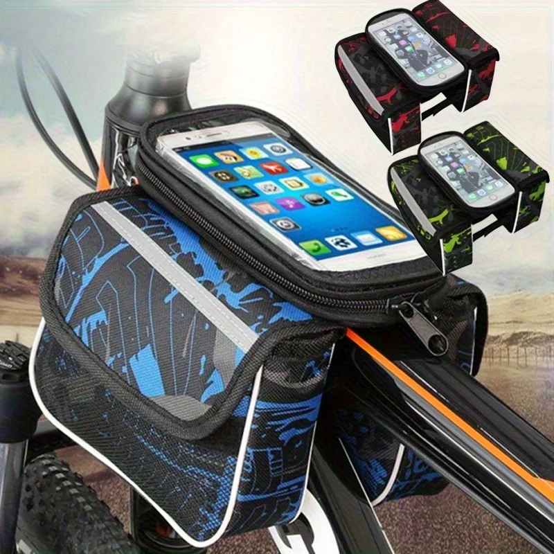 Камуфляжная велосипедная сумка на руль с держателем для телефона с сенсорным экраном, совместимая с горными/дорожными велосипедами до 6,2 дюйма
Камуфляжная велосипедная сумка на руль с держателем для телефона с сенсорным экраном, совместимая с горными/дорожными велосипедами до 6,2 дюйма