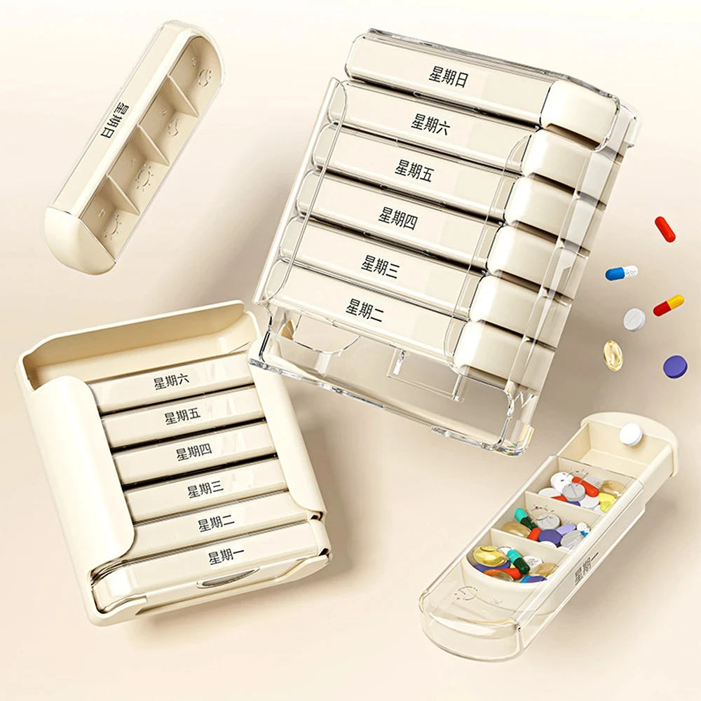 7 Day Weekly Pill Organizer Portable Daily Pill Box With Large Compartments For Vitamins Fish Oil Supplements Medicine Travel Pi
7 Day Weekly Pill Organizer Portable Daily Pill Box With Large Compartments For Vitamins Fish Oil Supplements Medicine Travel Pi