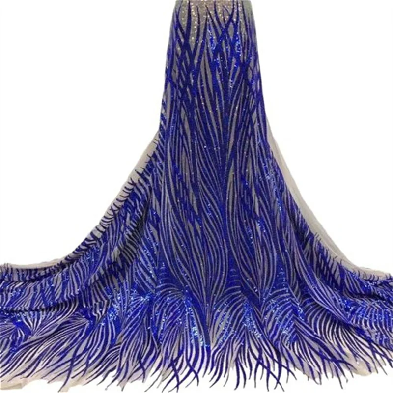White African Mesh Sequins Lace Fabric French Net Lace 2025 Blue High Quality Nigeria Sequins Fabric For Women Party Dresses
White African Mesh Sequins Lace Fabric French Net Lace 2025 Blue High Quality Nigeria Sequins Fabric For Women Party Dresses