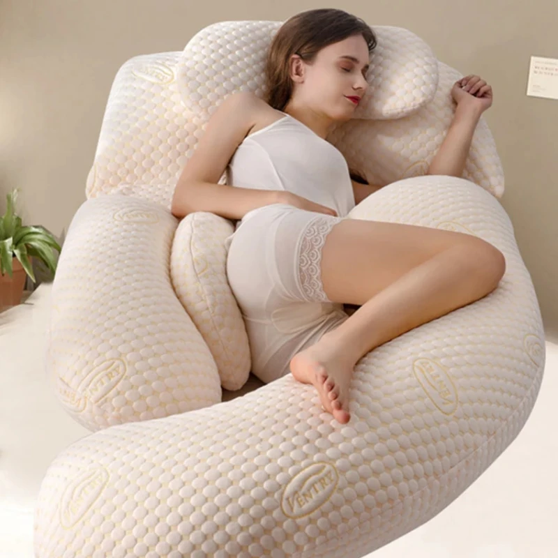 Pillow protection for pregnant women sleeping on the waist side, pillow support abdomen, multi-functional U-shaped full-body pil
Pillow protection for pregnant women sleeping on the waist side, pillow support abdomen, multi-functional U-shaped full-body pil
