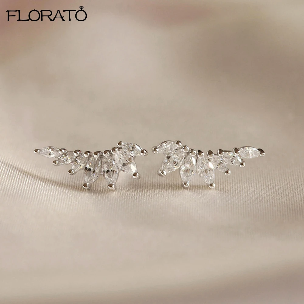 2024 New Fashion Wing Shaped Zircon Earrings 925 Sterling Silver Needle Small Earrings for Women Wedding Luxury Jewelry Gifts
2024 New Fashion Wing Shaped Zircon Earrings 925 Sterling Silver Needle Small Earrings for Women Wedding Luxury Jewelry Gifts