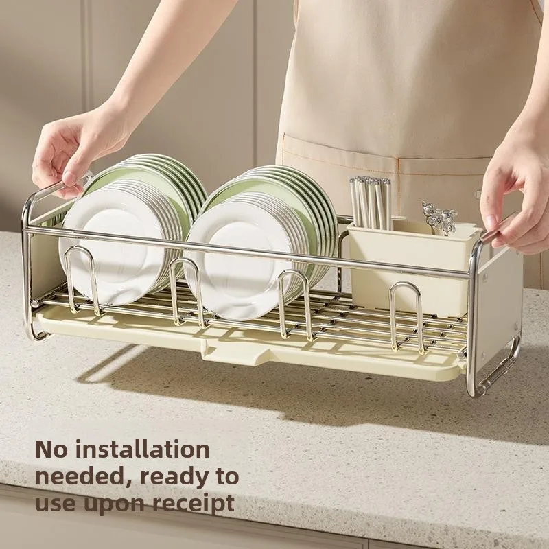 Stainless Steel Kitchen Sink Dish Drainer Rack Bowl Plate Storage Holder Narrow Shelf Utensil Storage Multi-Function Stand
Stainless Steel Kitchen Sink Dish Drainer Rack Bowl Plate Storage Holder Narrow Shelf Utensil Storage Multi-Function Stand