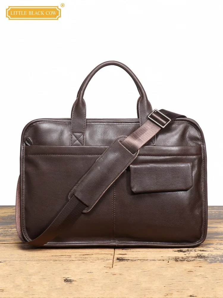 Office Men Retro Cowskin Genuine Leather Satchels Fashion Business Tote Handbag Laptop Bag Fashion SIngle Shoulder Crossbody Bag
Office Men Retro Cowskin Genuine Leather Satchels Fashion Business Tote Handbag Laptop Bag Fashion SIngle Shoulder Crossbody Bag
