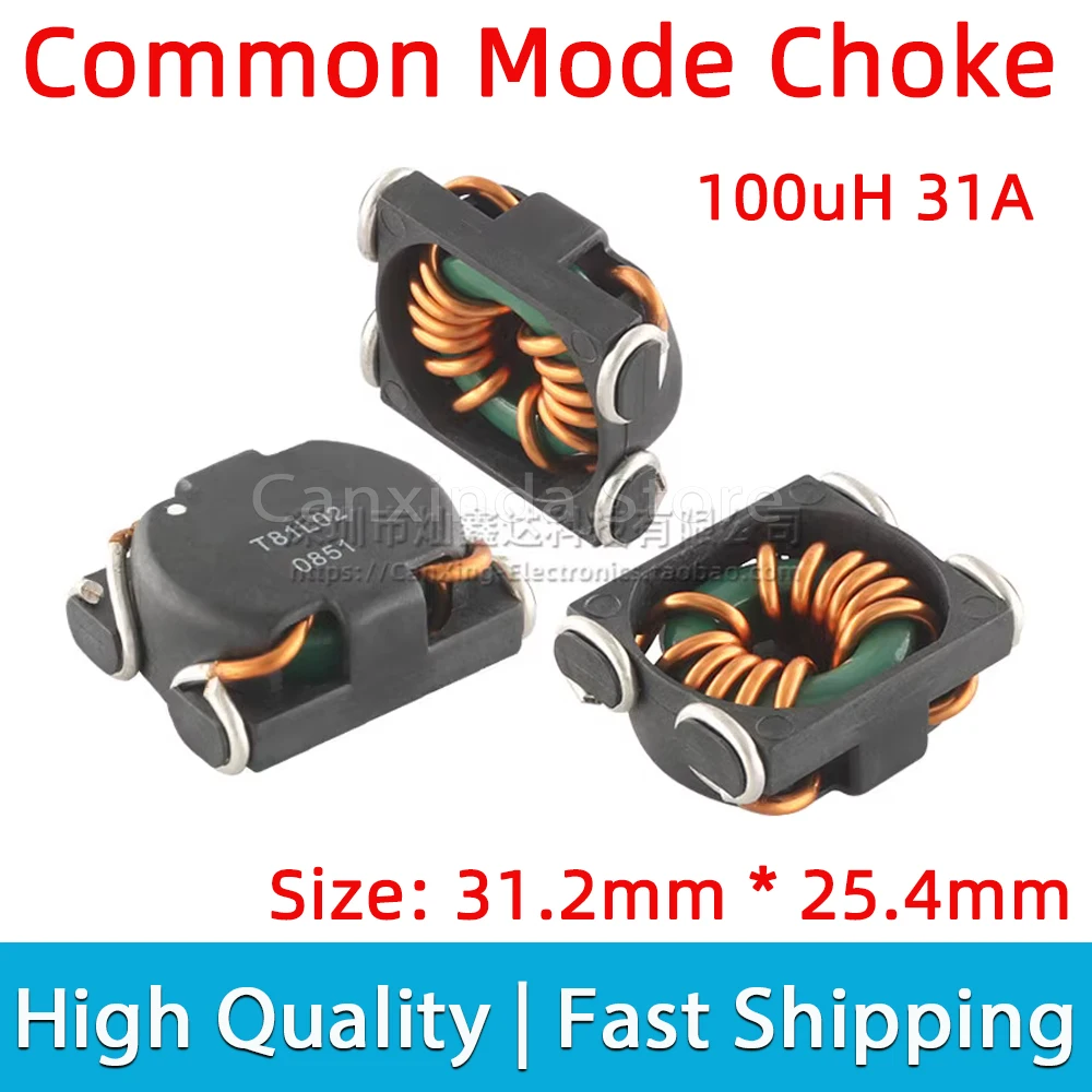 SMT Toroidal Common Mode Choke Power Inductor Inductance 100uH 31A High Current EMI Filter DC Converter Magnetic Ring T81L02
SMT Toroidal Common Mode Choke Power Inductor Inductance 100uH 31A High Current EMI Filter DC Converter Magnetic Ring T81L02
