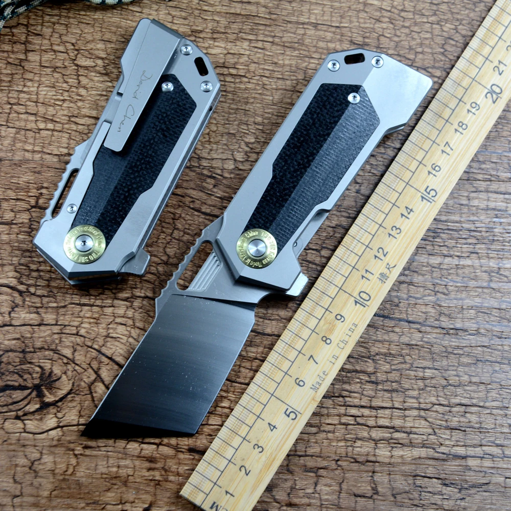 Охотничий складной нож TwoSun Tanto D2, лезвие Micarta, титановая ручка, флиппер, быстро открывающийся TS500
Охотничий складной нож TwoSun Tanto D2, лезвие Micarta, титановая ручка, флиппер, быстро открывающийся TS500