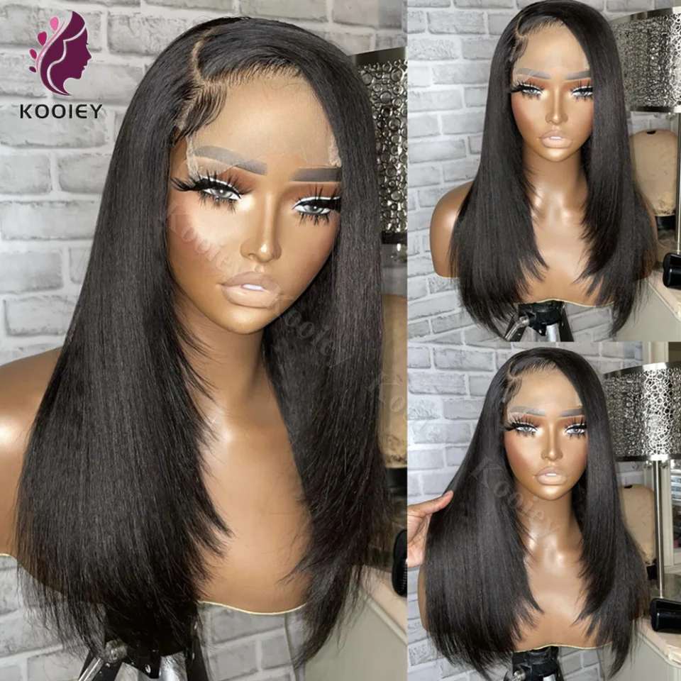 Transparent Yaki Straight Lace Front Wig PrePlucked Light Yaki Brazilian 13x6 Lace Frontal Human Hair Wig For Woman Natural Hair
Transparent Yaki Straight Lace Front Wig PrePlucked Light Yaki Brazilian 13x6 Lace Frontal Human Hair Wig For Woman Natural Hair