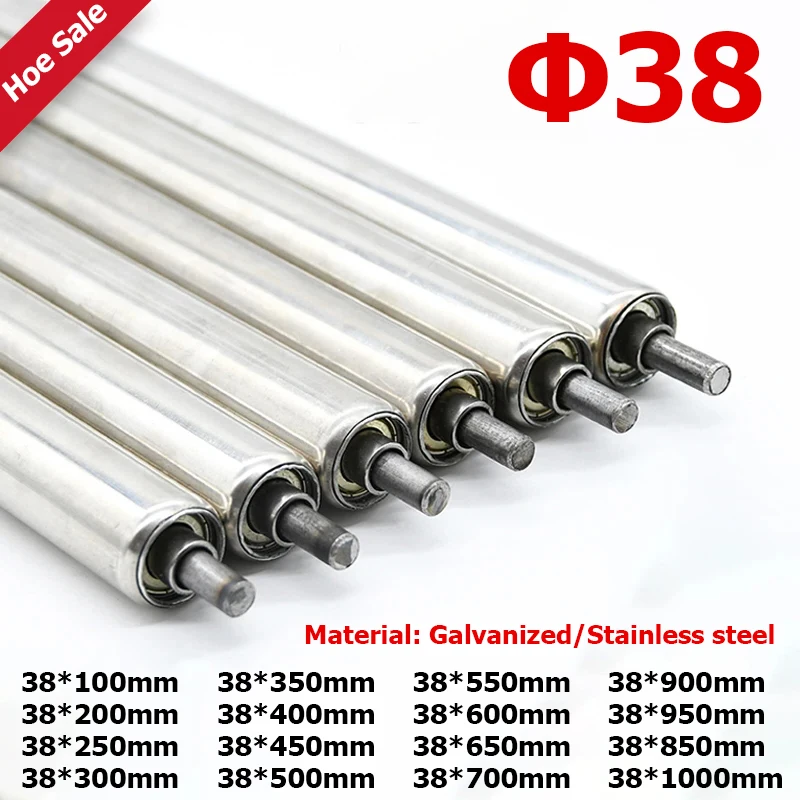 Dia 38mm Galvanized Roller Conveyors 201 Stainless Steel Total Length 100 200 250 300 350 400 450 500 550 600 700 800 900 1000mm
Dia 38mm Galvanized Roller Conveyors 201 Stainless Steel Total Length 100 200 250 300 350 400 450 500 550 600 700 800 900 1000mm