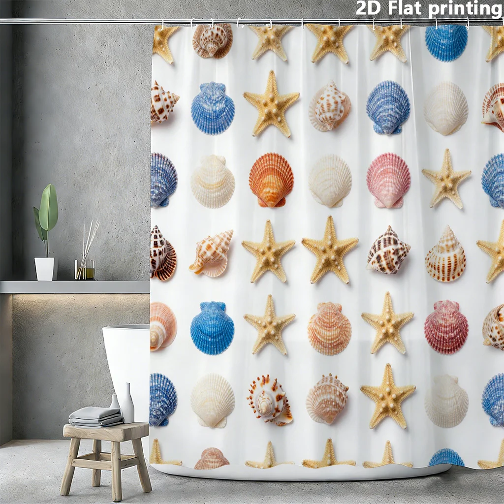 Cute Seashell Pattern Ocean Beach Shower Curtain Waterproof Bathroom Liner Tropical Coastal Decor 180x180cm
Cute Seashell Pattern Ocean Beach Shower Curtain Waterproof Bathroom Liner Tropical Coastal Decor 180x180cm