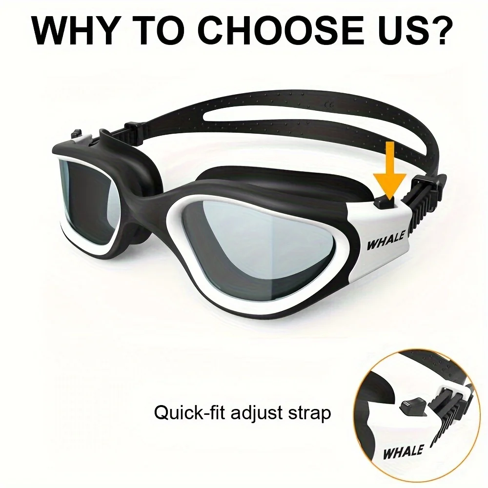 Adult Swim Goggles - Anti-Fog, UV Protection - Comfort-Fit, Leak-Resistant - Competitive & Recreational Swimming
Adult Swim Goggles - Anti-Fog, UV Protection - Comfort-Fit, Leak-Resistant - Competitive & Recreational Swimming