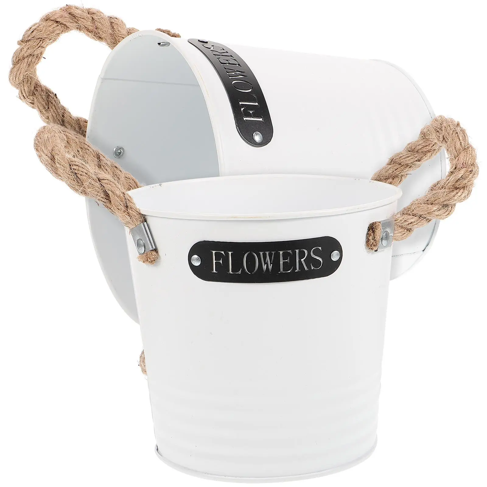 2 Pcs Horizontal Pattern Flower Pot Floral Decor Bucket Decoration Buckets Vases Metal
2 Pcs Horizontal Pattern Flower Pot Floral Decor Bucket Decoration Buckets Vases Metal