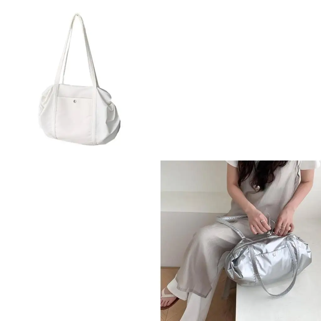 D46D Multiple Pockets Nylon Shoulder Bag for Women Minimalist Solid Color Large Capacity Handbag Multiple Pocket Underarm Bag
D46D Multiple Pockets Nylon Shoulder Bag for Women Minimalist Solid Color Large Capacity Handbag Multiple Pocket Underarm Bag