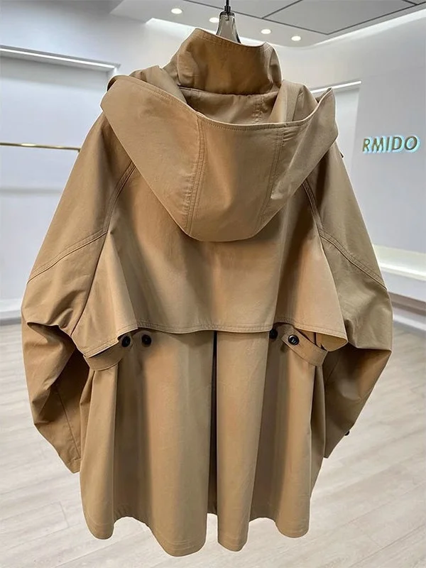 plus Size 300 Pounds British Style Hooded Coat Casual Versatile Women's Spring Autumn Windbreaker Outerwear for Plump Sister
plus Size 300 Pounds British Style Hooded Coat Casual Versatile Women's Spring Autumn Windbreaker Outerwear for Plump Sister