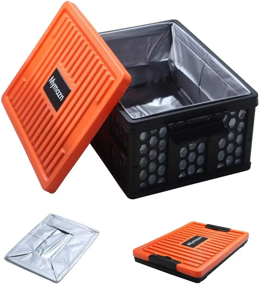 Trunk Organizer Plastic for Car, Collapsible Cargo Storage with Lid, Waterproof & Insulated Cooler Option - Orange
Trunk Organizer Plastic for Car, Collapsible Cargo Storage with Lid, Waterproof & Insulated Cooler Option - Orange