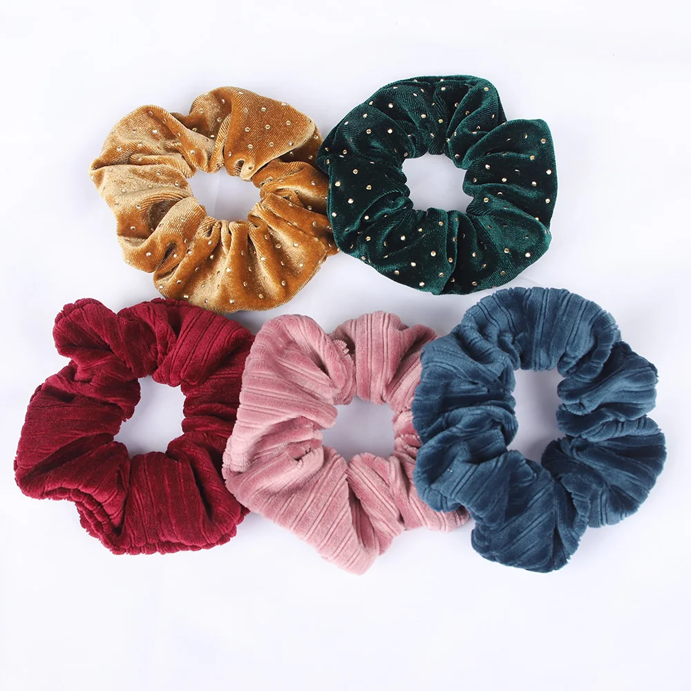 Gold Dot Large Velvet Scrunchies Elastic Hair Bands Women Girls Solid Ponytail Holder Hair Ties Ropes Fashion Hair Accessories
Gold Dot Large Velvet Scrunchies Elastic Hair Bands Women Girls Solid Ponytail Holder Hair Ties Ropes Fashion Hair Accessories