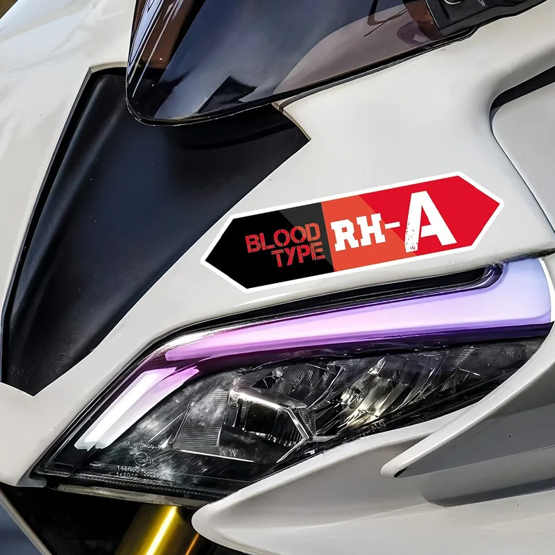 2Pcs/Set RH+ RH- Blood Type Vinyl Stickers, Red Black Waterproof Decals for Motorcycle Helmet Bike Car Decor
2Pcs/Set RH+ RH- Blood Type Vinyl Stickers, Red Black Waterproof Decals for Motorcycle Helmet Bike Car Decor