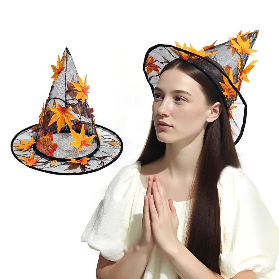 Halloween Wizard Hat Festival Party Hat Dance Party Bar Prop Christmas Felt Hat Maple Leaf Hat 
Halloween Wizard Hat Festival Party Hat Dance Party Bar Prop Christmas Felt Hat Maple Leaf Hat