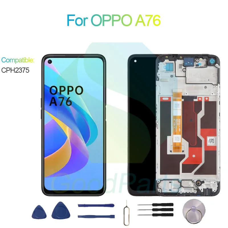 For OPPO A76 Screen Display Replacement 1612*720 CPH2375 A76 LCD Touch Digitizer
For OPPO A76 Screen Display Replacement 1612*720 CPH2375 A76 LCD Touch Digitizer