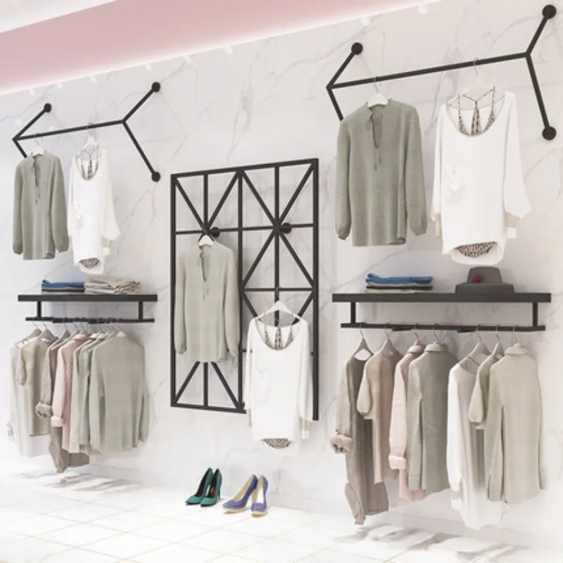 Новая напольная вешалка для одежды из кованого железа, стеллаж для магазина одежды, напольный стеллаж-вешалка
Новая напольная вешалка для одежды из кованого железа, стеллаж для магазина одежды, напольный стеллаж-вешалка