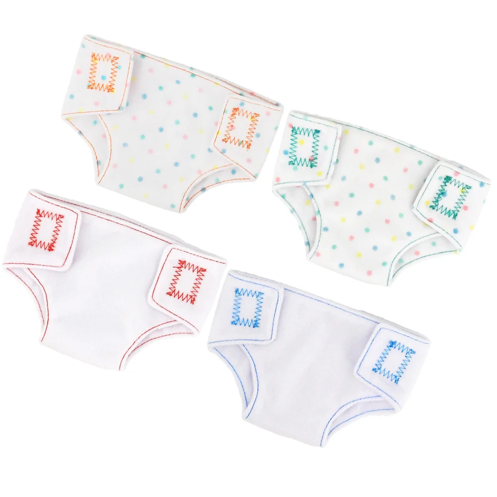 4 Pcs 18-inch Cloth Diapers Clothes Accessories Dress Up (Green+Red+Orange+Blue) 4pcs Panties Clothing
4 Pcs 18-inch Cloth Diapers Clothes Accessories Dress Up (Green+Red+Orange+Blue) 4pcs Panties Clothing
