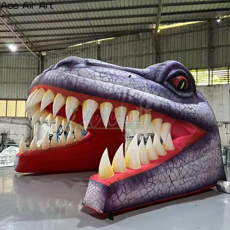 Inflatable Dinosaur Head Shaped Tunnel Tent, Zoo Entrance Decoration for Animal Theme Event Exhibition
Inflatable Dinosaur Head Shaped Tunnel Tent, Zoo Entrance Decoration for Animal Theme Event Exhibition