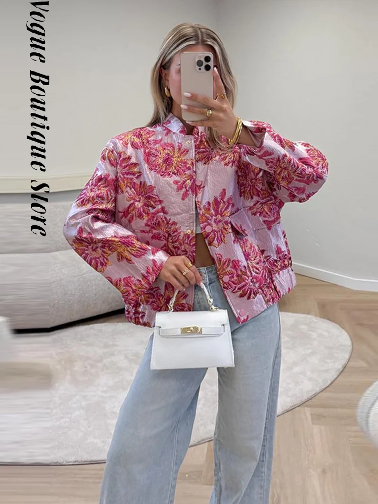 Print Stand Collar Women Jacket Loose Long Sleeve Female Coat 2025 Fashion Elegant Autumn Single Breasted Pockets Lady Overcoat
Print Stand Collar Women Jacket Loose Long Sleeve Female Coat 2025 Fashion Elegant Autumn Single Breasted Pockets Lady Overcoat