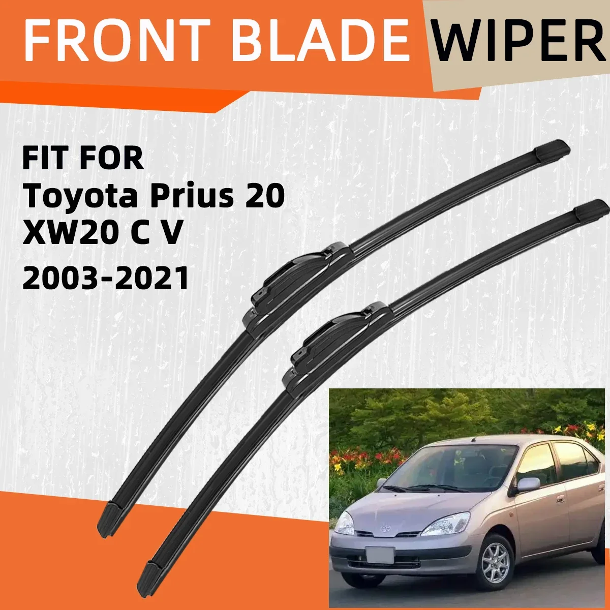 Double Rubber Car Wiper for Toyota Prius 20 XW20 C V Front Blade Brushes Cutter Automobiles Accessorie Windscreen Wiper Wear
Double Rubber Car Wiper for Toyota Prius 20 XW20 C V Front Blade Brushes Cutter Automobiles Accessorie Windscreen Wiper Wear