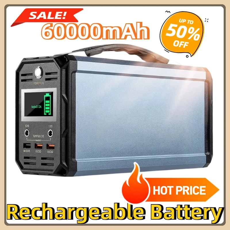 For Outdoor Camping Home G300 300W Solar Generator 222Wh Portable Power Station 60000mAh Rechargeable Battery
For Outdoor Camping Home G300 300W Solar Generator 222Wh Portable Power Station 60000mAh Rechargeable Battery