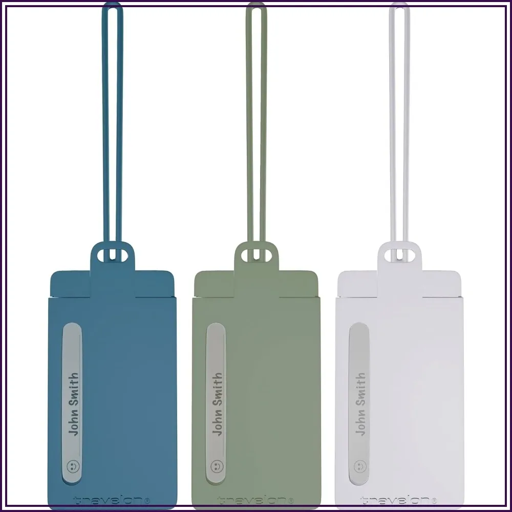 Set of 3 Silicone Privacy Luggage Tags for Travel Security
Set of 3 Silicone Privacy Luggage Tags for Travel Security