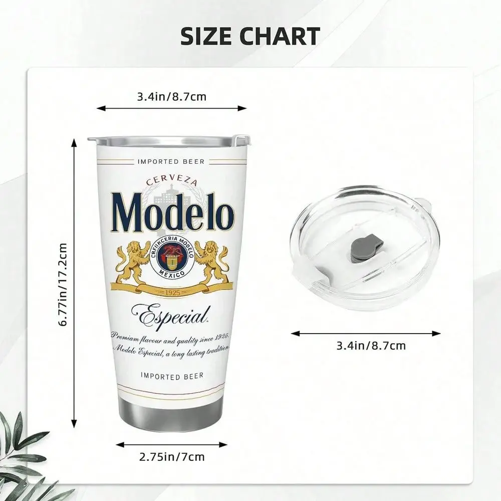 Water Bottle With Straw, Modelo Beer Label Pattern 304 Stainless Steel Water Cup. Insulated Water Cup. Best Water Cup
Water Bottle With Straw, Modelo Beer Label Pattern 304 Stainless Steel Water Cup. Insulated Water Cup. Best Water Cup