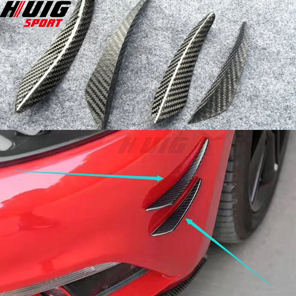 4Pcs Universal Carbon Fiber Front Bumper Fin Spoiler For BMW 1 3 5 7 Series X1 X3 X5 X6 M2 M3 Car Styling Exterior Accessories
4Pcs Universal Carbon Fiber Front Bumper Fin Spoiler For BMW 1 3 5 7 Series X1 X3 X5 X6 M2 M3 Car Styling Exterior Accessories