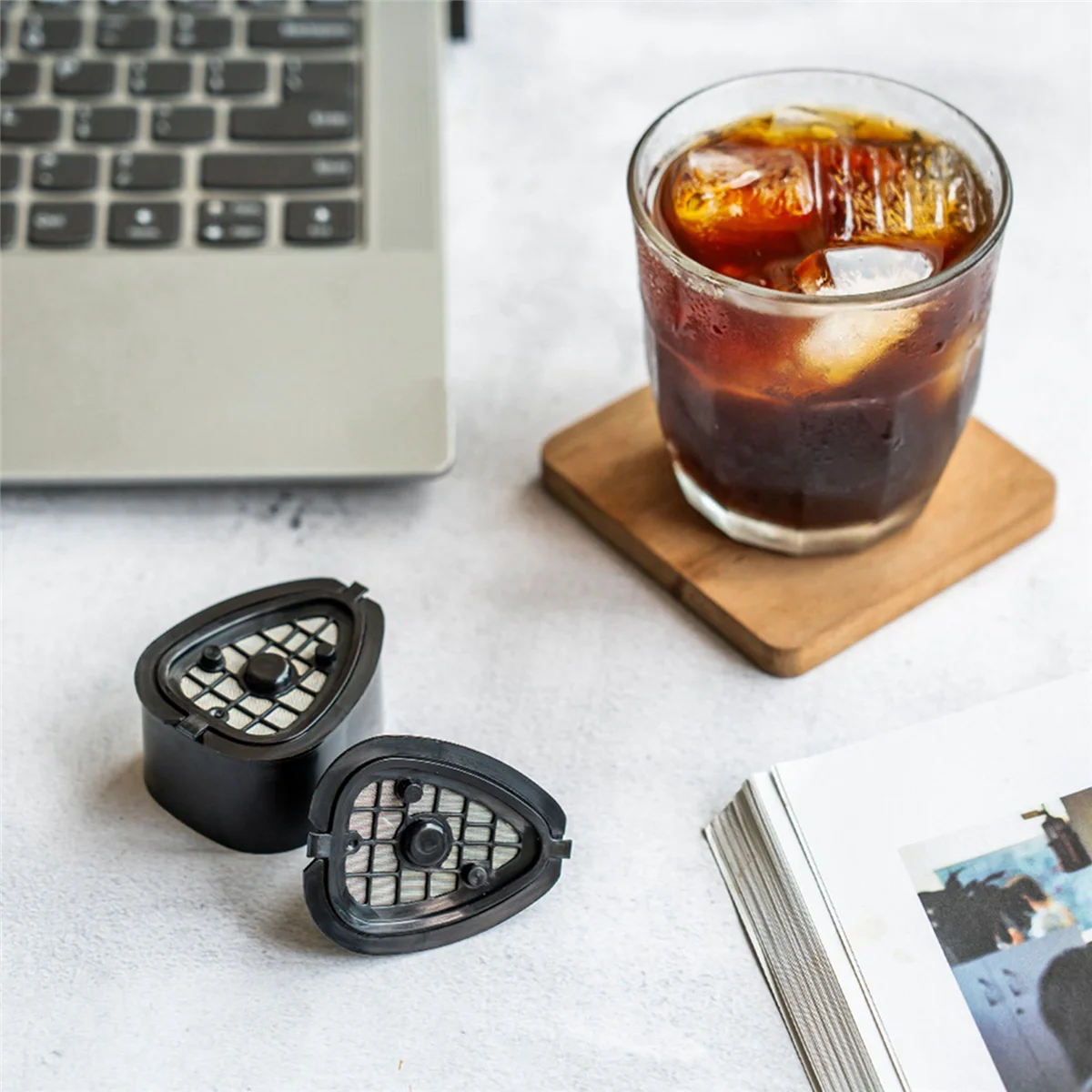 2 Set 2-In-1 Coffee Capsule Pod for 9662.62 Refillable Filter Pod Coffee Capsule Tea with Spoon Brush-T33C
2 Set 2-In-1 Coffee Capsule Pod for 9662.62 Refillable Filter Pod Coffee Capsule Tea with Spoon Brush-T33C