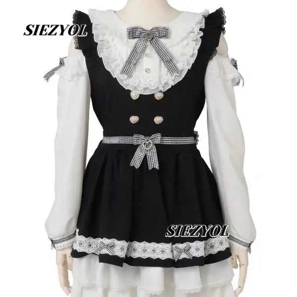 Off-shoulder Long Sleeve Lolita Kawaii Dress Japanese Style Liz Cute Bow Color Block Sweet Fairy Princess Short Dress Clothes
Off-shoulder Long Sleeve Lolita Kawaii Dress Japanese Style Liz Cute Bow Color Block Sweet Fairy Princess Short Dress Clothes