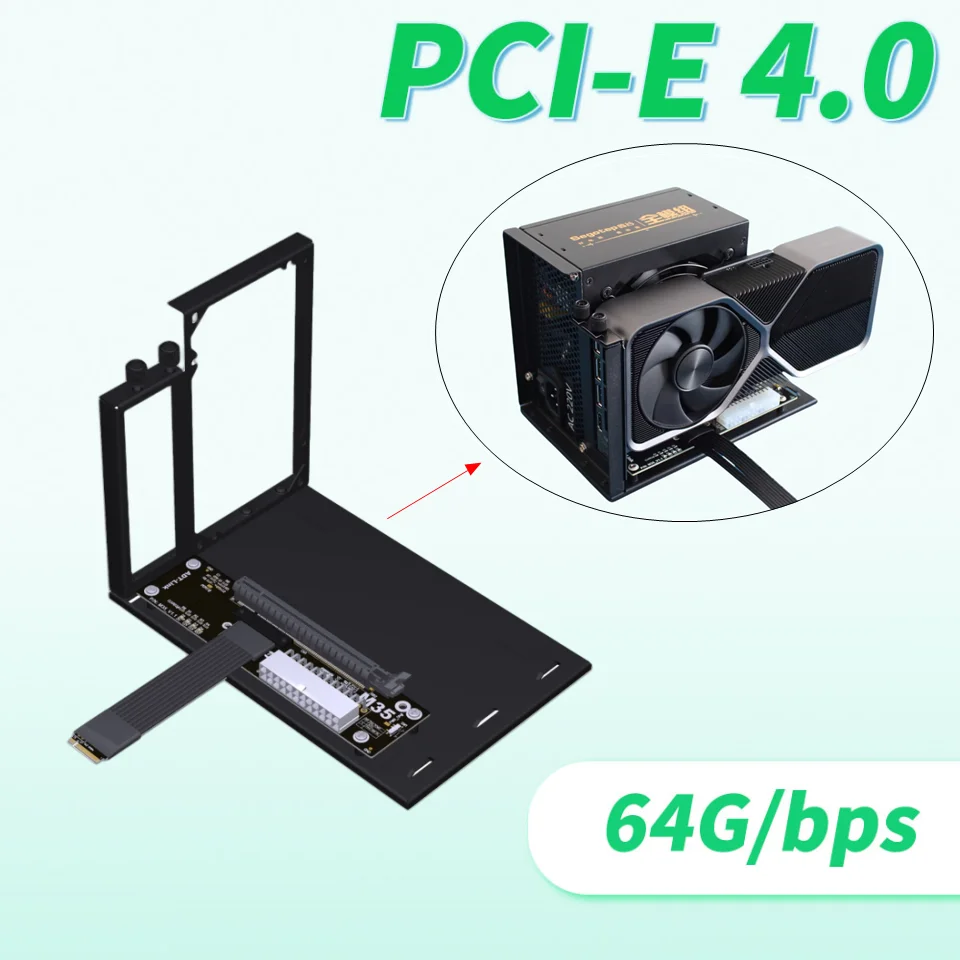 ADT eGPU GEN4 M.2 NVMe GPU Dock PCIe 4.0 x4 High Speed PC Notebook Laptop to External Graphics Video Card M2 M Key to PCI-E X16
ADT eGPU GEN4 M.2 NVMe GPU Dock PCIe 4.0 x4 High Speed PC Notebook Laptop to External Graphics Video Card M2 M Key to PCI-E X16