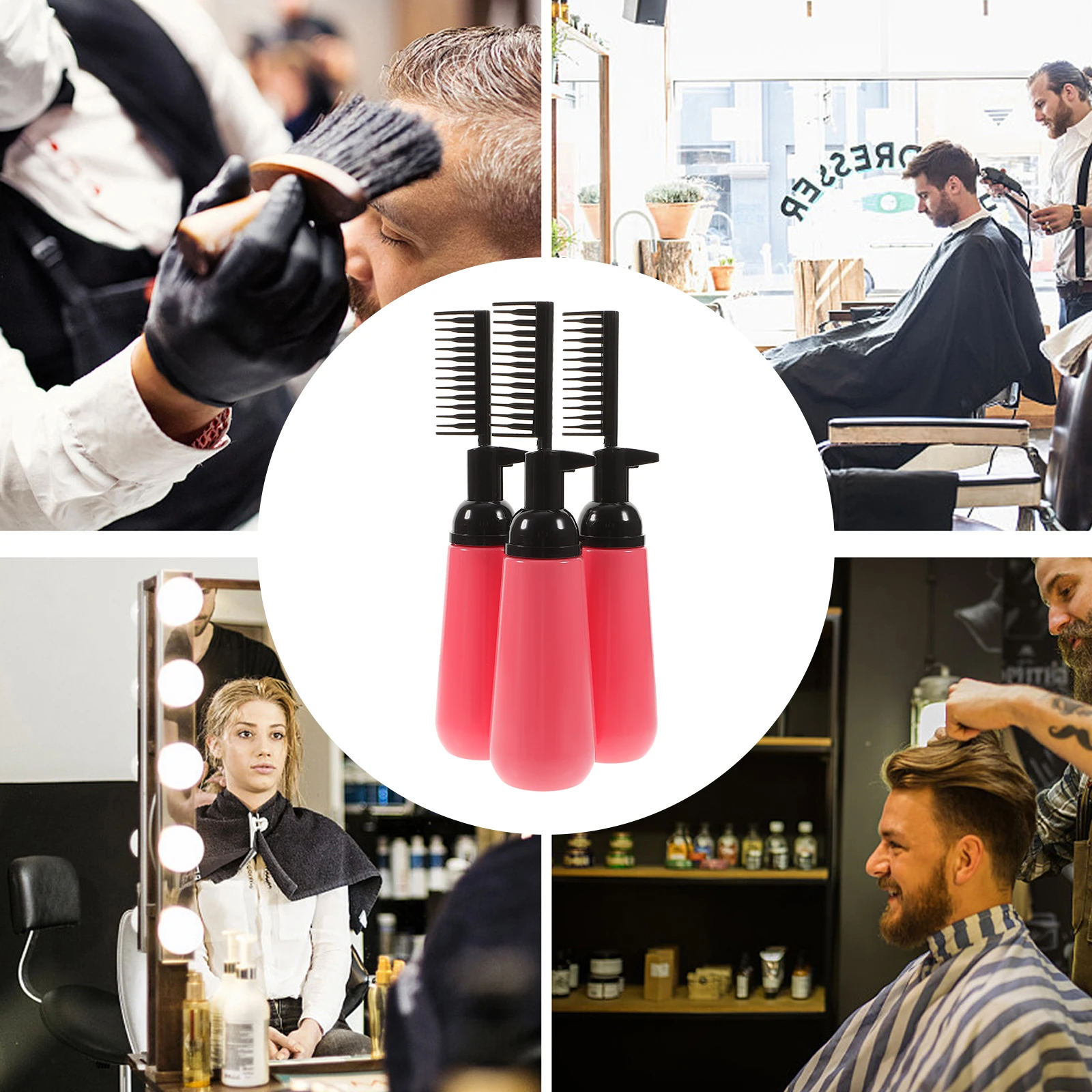 Набор из 3 флаконов-расчесок для окрашивания волос, 130 мл, пустые аппликаторы-кисти для салона и домашнего использования, из пищевого пластика, для нанесения краски на волосы
Набор из 3 флаконов-расчесок для окрашивания волос, 130 мл, пустые аппликаторы-кисти для салона и домашнего использования, из пищевого пластика, для нанесения краски на волосы