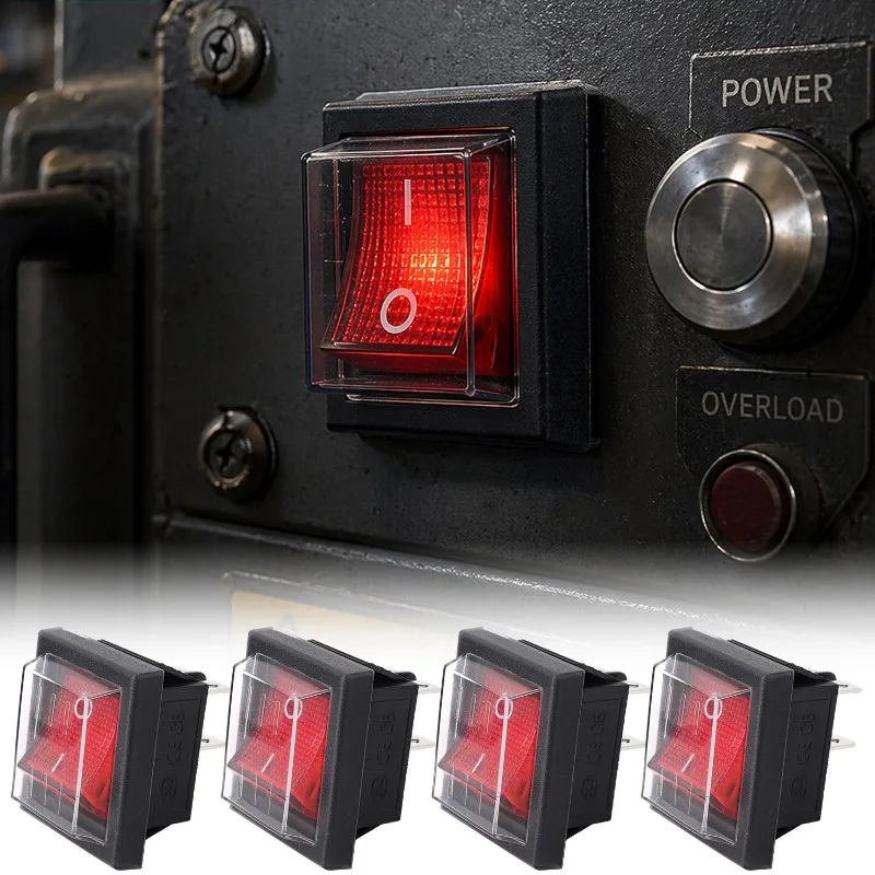 1/2/5pcs Waterproof Latching Rocker Switch Power Switch I/O 4 Pins 2 Position with Light for KCD4 Car Boat Button Accessories
1/2/5pcs Waterproof Latching Rocker Switch Power Switch I/O 4 Pins 2 Position with Light for KCD4 Car Boat Button Accessories