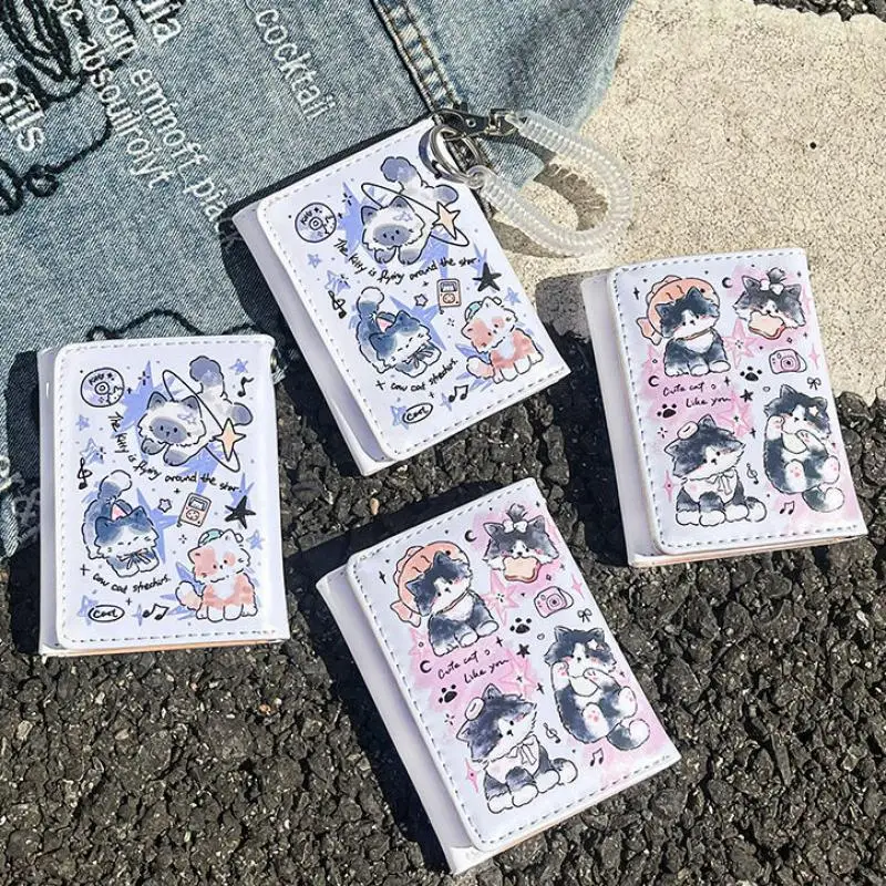 Cartoon PU Leather Women Wallet Coin Purse 3 Folds Multi-card Slots Large Capacity Card Holder Cute Cat Short Wallets For Girls
Cartoon PU Leather Women Wallet Coin Purse 3 Folds Multi-card Slots Large Capacity Card Holder Cute Cat Short Wallets For Girls