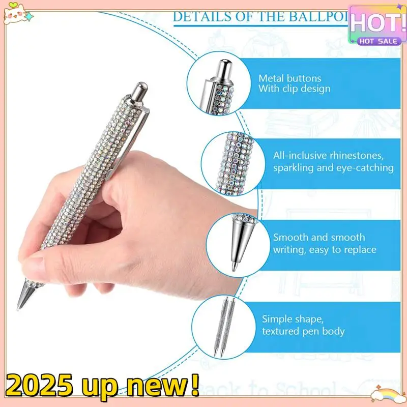 L47anew!-6 Pcs Cute Pen Bling Diamond Pens Christmas Rhinestones Gift Silver Metal Ballpoint Pens Fancy Sparkly Crystal Pens
L47anew!-6 Pcs Cute Pen Bling Diamond Pens Christmas Rhinestones Gift Silver Metal Ballpoint Pens Fancy Sparkly Crystal Pens