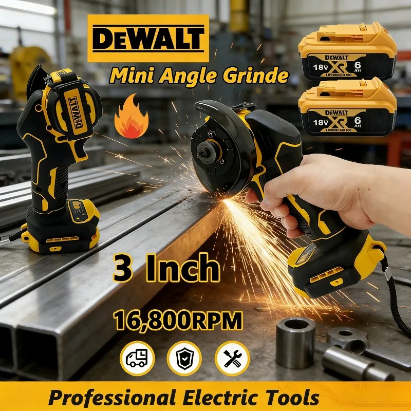 DEWALT 3 Inch Cordless Mini Angle Grinder Polishing Grinding Machine Electric Cutting Power Tool For DEWALT 18VBattery
DEWALT 3 Inch Cordless Mini Angle Grinder Polishing Grinding Machine Electric Cutting Power Tool For DEWALT 18VBattery