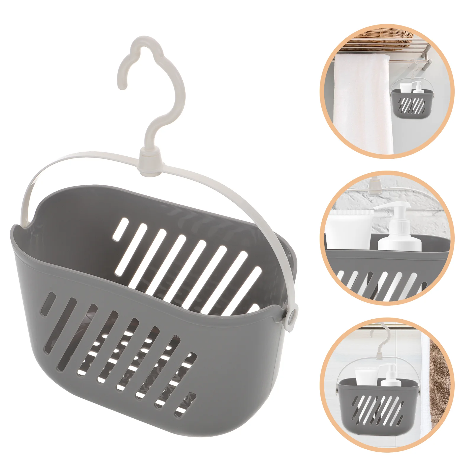 Gray Bathroom Hanging Basket Plastic Shower Storage ganizer for Toys Essentials Portable Bath Supplies Holder
Gray Bathroom Hanging Basket Plastic Shower Storage ganizer for Toys Essentials Portable Bath Supplies Holder
