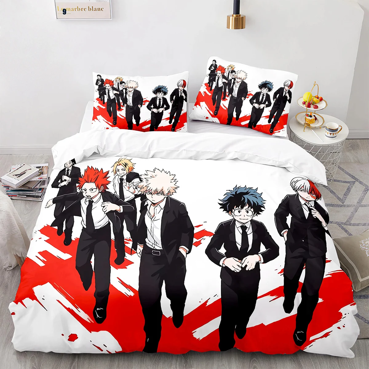 3D Print Anime My Hero Academia Bedding Set Double Twin King Duvet Cover Comforter Pillowcase Boys Girls Adults Bedroom
3D Print Anime My Hero Academia Bedding Set Double Twin King Duvet Cover Comforter Pillowcase Boys Girls Adults Bedroom