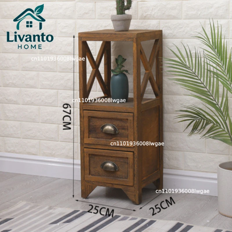 Ultra-Slim 10" Vintage Wooden Nightstand, Narrow Bedside Table with Adjustable Shelves, Compact Storage Cabinet Small Spaces
Ultra-Slim 10" Vintage Wooden Nightstand, Narrow Bedside Table with Adjustable Shelves, Compact Storage Cabinet Small Spaces