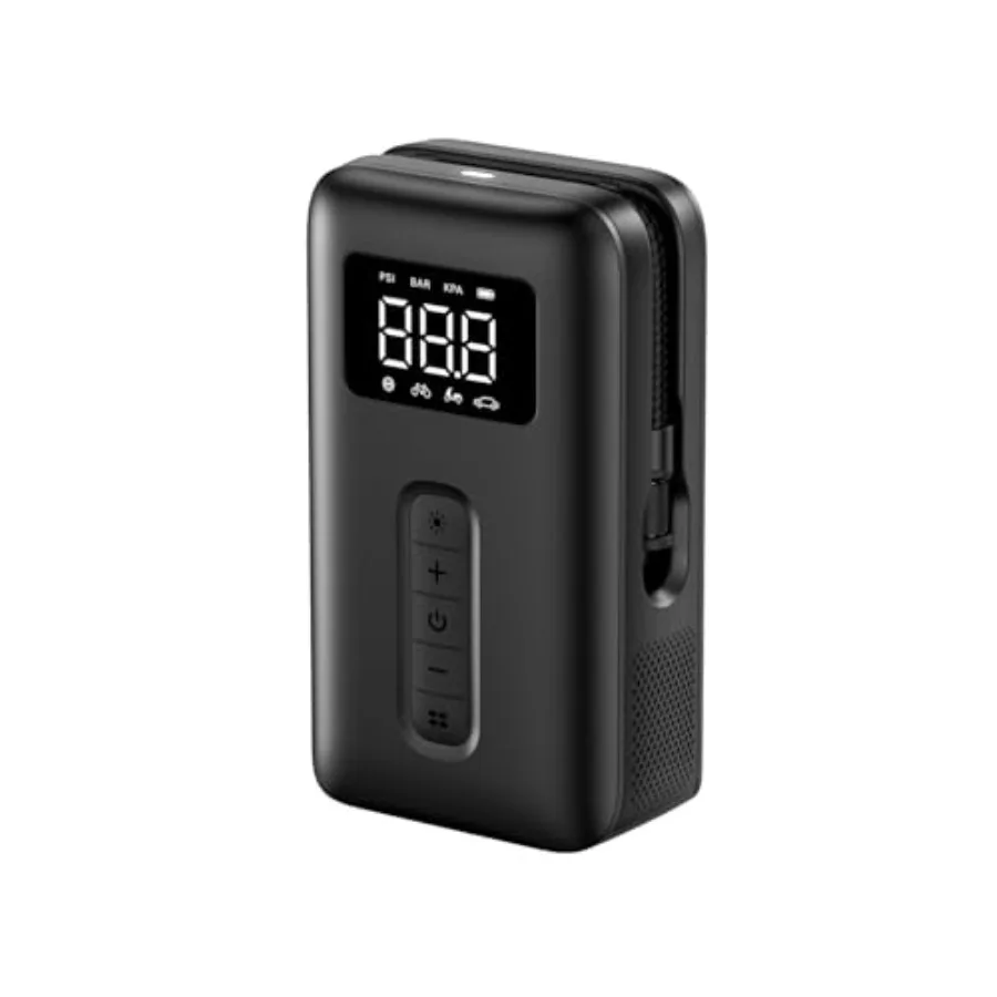 Tire Inflator Portable Air Compressor 150PSI Air Pump with Battery LED Light Cordless Tire pump for Cars Bikes Motorcycle Balls
Tire Inflator Portable Air Compressor 150PSI Air Pump with Battery LED Light Cordless Tire pump for Cars Bikes Motorcycle Balls