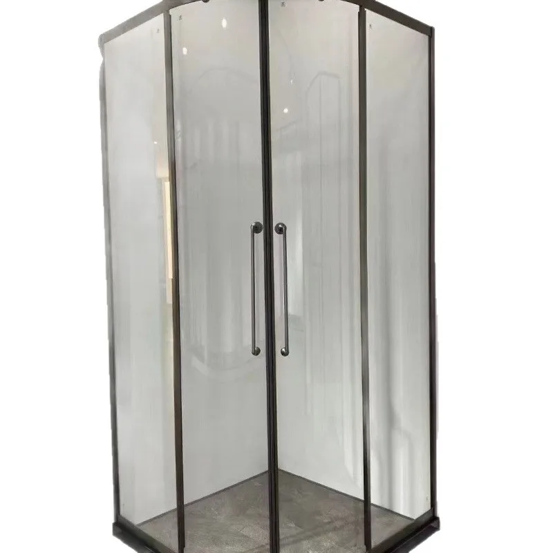 Arc fan type household bathroom bathroom wet and dry separation tempered glass partition
Arc fan type household bathroom bathroom wet and dry separation tempered glass partition